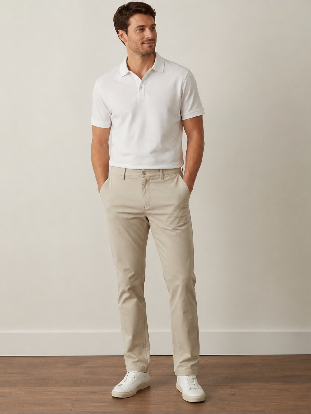 Cremieux Comfort Stretch Khaki Chino Pants Men’s 32x32 Flat Front Beige